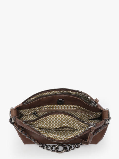 Shoulder Bag Vintage Leather Mila louise Brown vintage 3864C other view 3
