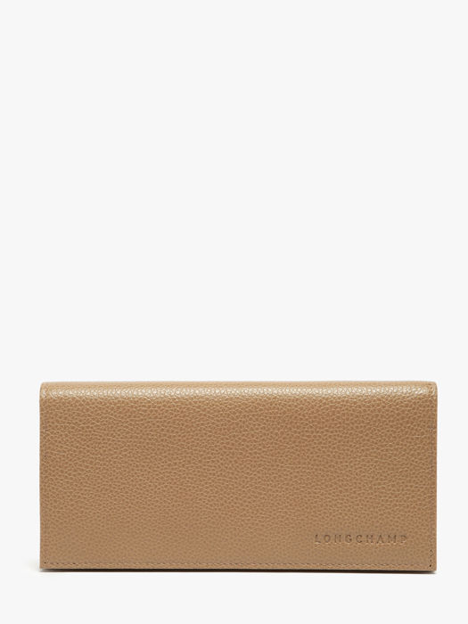 Longchamp Le foulonné Wallet Beige