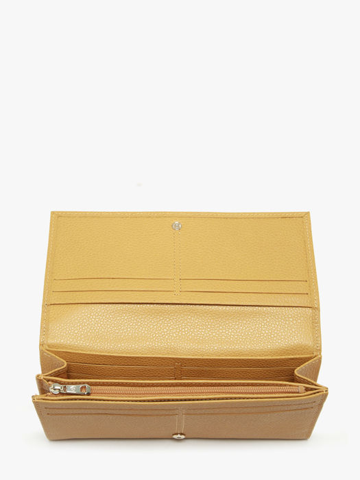 Longchamp Le foulonné Wallet Yellow