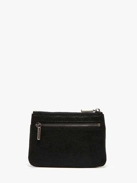 Coin Purse Leather Mila louise Black vintage 3853X other view 3