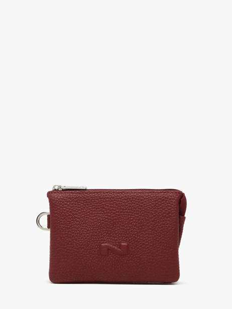 2-compartment  Coin Purse Leather Nathan baume Red original n 302N