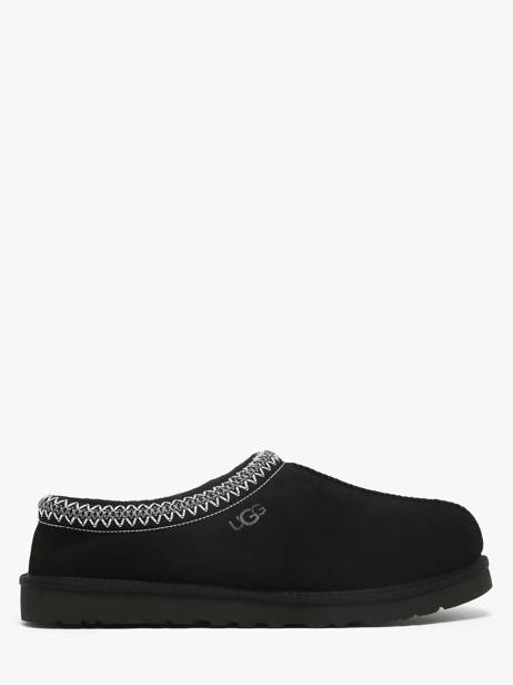 Slippers In Leather Ugg Black men 1174671