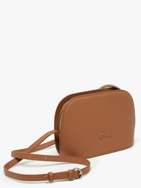 Sac Bandoulière Lilou Cuir Nathan baume Marron egee 2 vue secondaire 2