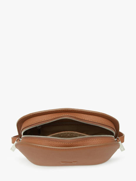 Sac Bandoulière Lilou Cuir Nathan baume Marron egee 2 vue secondaire 3