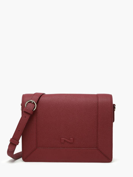 Leather Rotterdam Crossbody Bag Nathan baume Red mondrian 3