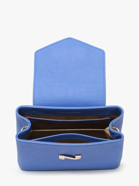 Leather Poppy Crossbody Bag Nathan baume Blue eden 2 other view 3