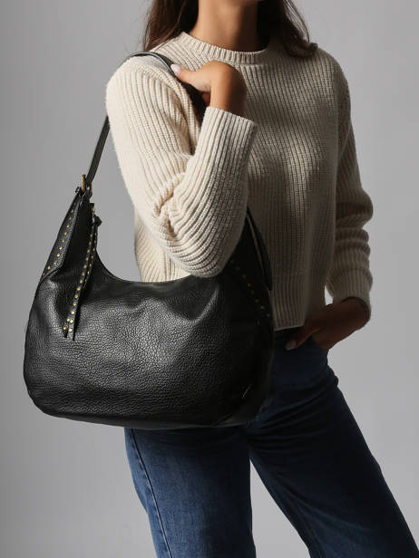 Shoulder Bag Studs Miniprix Black studs 2342 other view 1