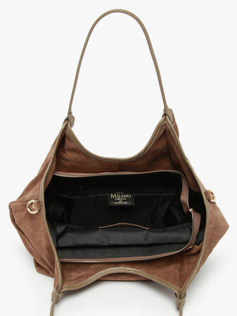 Shoulder Bag Velvet Caviar Leather Milano Brown velvet caviar VC241110 other view 3