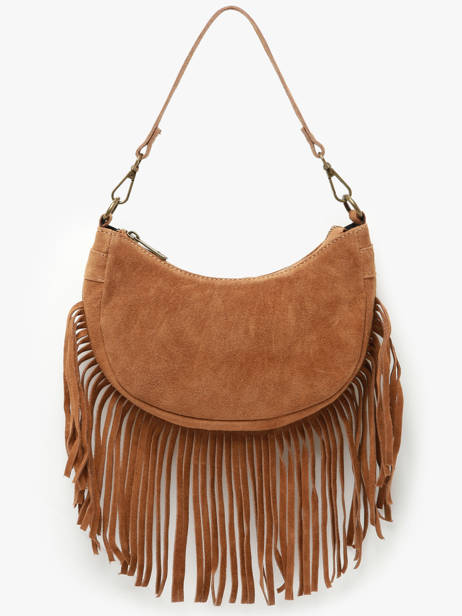 Shoulder Bag Velvet Milano Brown velvet VE25064 other view 2