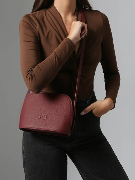 Leather Lilou Crossbody Bag Nathan baume Red egee 2 other view 1