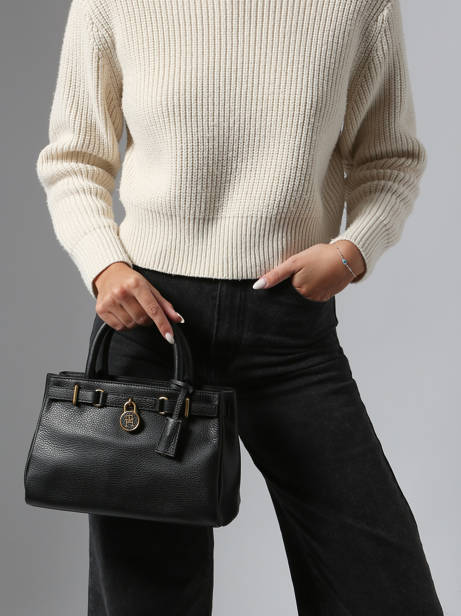 Sac Porté Main American Icon Cuir Tommy hilfiger Noir american icon AW17926 vue secondaire 1