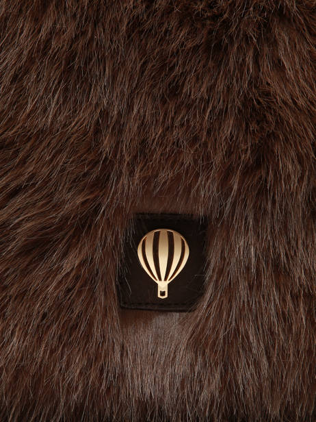 Shoulder Bag Doudou Fur Le voyage en panier Brown doudou AHP262 other view 2