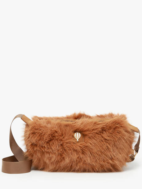 Shoulder Bag Doudou Fur Le voyage en panier Brown doudou AHP261