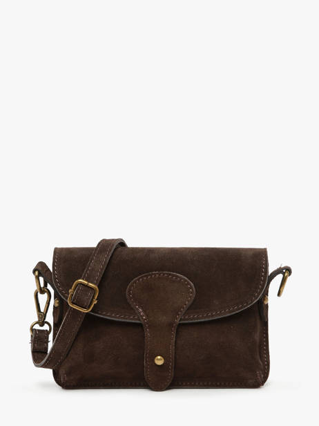 Crossbody Bag Velvet Milano Brown velvet VE260612