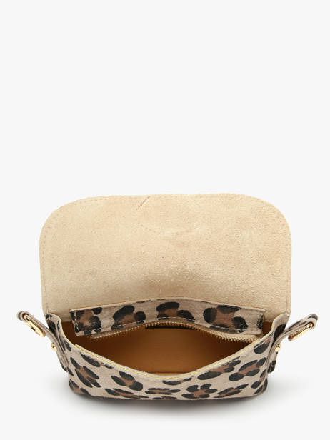 Crossbody Bag Velvet Leopardo Milano Beige velvet leopardo VL260612 other view 3