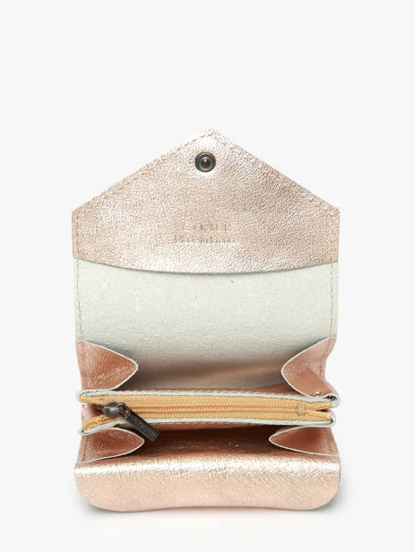 Porte-monnaie Etincelle Irisee Cuir Etrier Rose etincelle irisee EETI5018 vue secondaire 1
