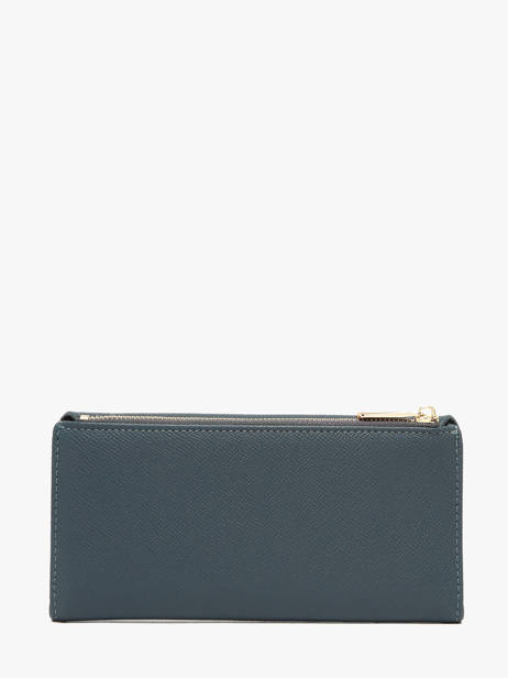 Wallet David jones Blue saffiano P164 other view 3