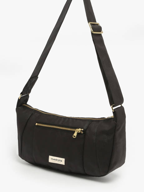 Shoulder Bag Waxed Cotton Rivedroite Black waxed CHARIWAX other view 2
