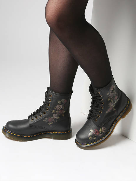 Boots 1460 In Leather Dr martens Black women 32070001 other view 1