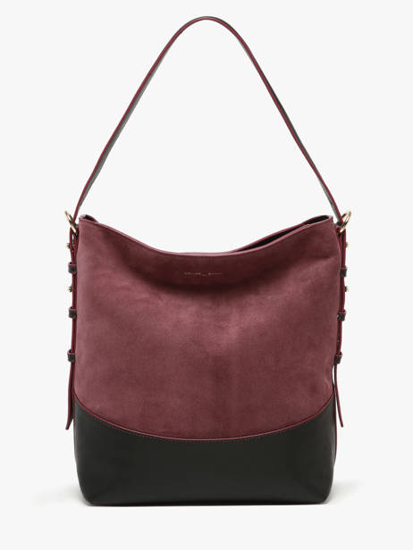 Suede Leather Serena Shoulder Bag Nathan baume Violet vogue 6 other view 5