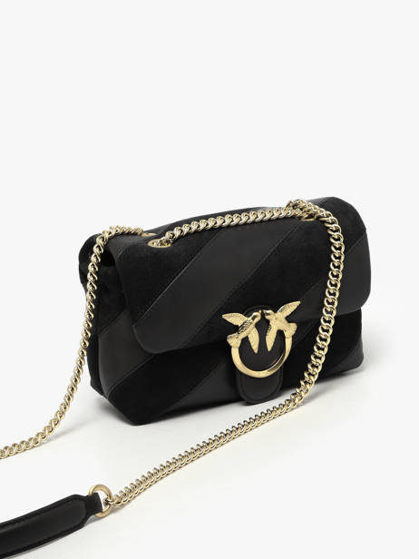 Shoulder Bag Love Bag Puff Leather Pinko Black love bag puff A2JY other view 2