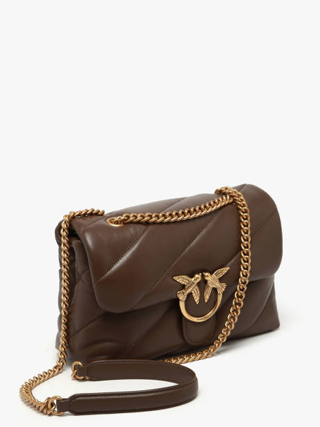 Cross Body Tas Love Bag Puff Leather Pinko Brown love bag puff A0F2 other view 2