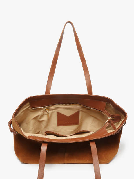 Leather Marceau Tote Bag Nat et nin Brown vintage MARCEAU other view 3