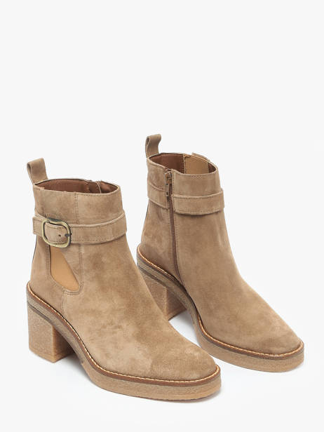 Heeled Boots In Leather Alpe Brown women 54651109 other view 1