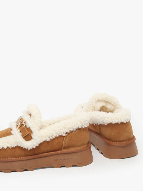 Moccasins In Leather Nathan baume Brown women 252N8503 other view 2
