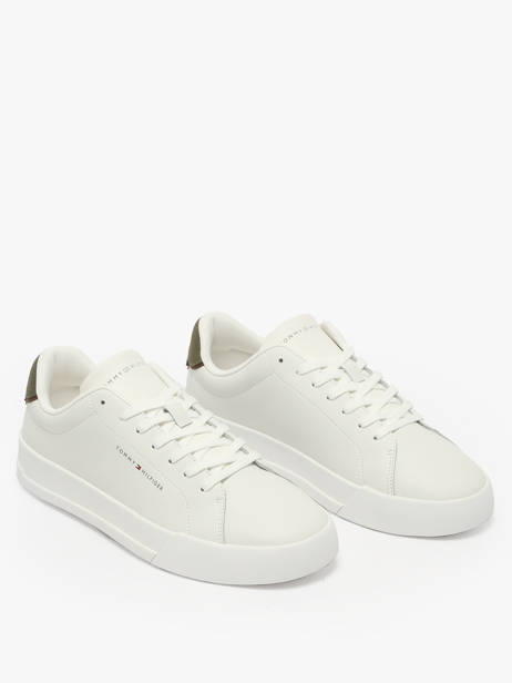 Sneakers In Leather Tommy hilfiger White men 53670K4 other view 1