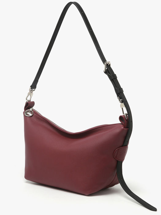 Longchamp Besace longchamp cuir Messenger bag Violet