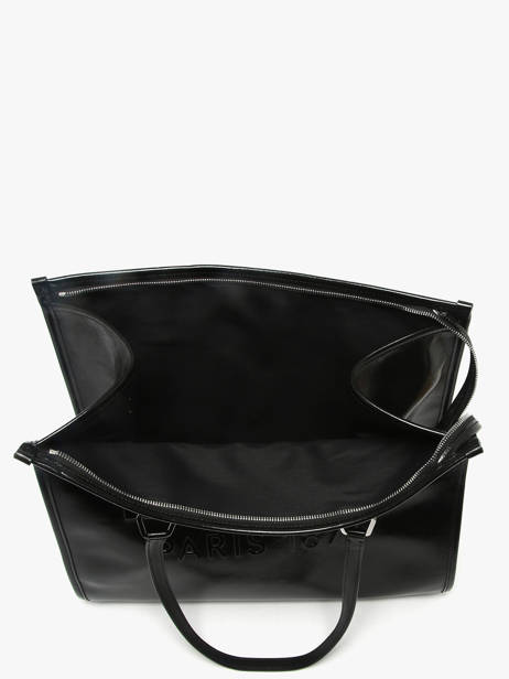 Zipped Tote Bag In Naplack Leather Lancel Black cabas d'ete A13770 other view 4
