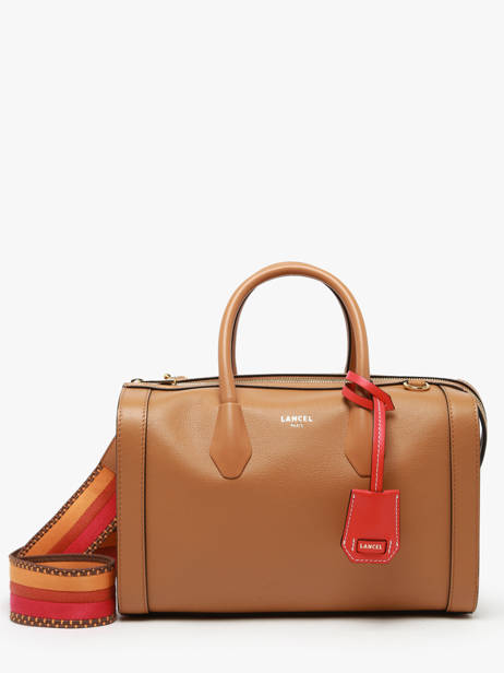 Medium Leather Bcbg Bowling Bag Lancel Brown bcbg A13690