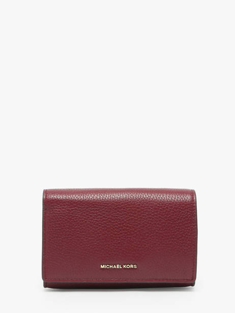 Wallet Leather Michael kors Red jet set T5GJ6D9L