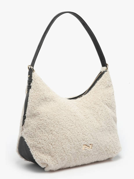 Shearling Leather Carrie Winter Shoulder Bag Nathan baume Beige vogue S other view 2