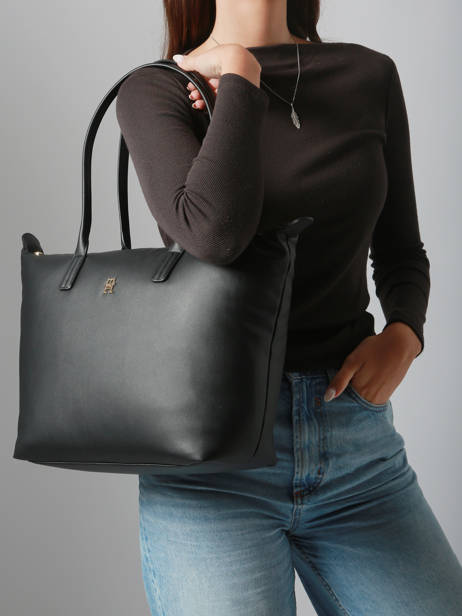 Shoulder Bag Popette Nylon Tommy hilfiger Black popette AW17705 other view 1