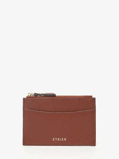 Card Holder Tradition Leather Etrier Brown tradition ETRA094M