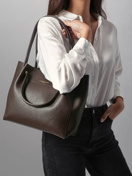 Shoulder Bag Foulonne Double Leather Lancaster Brown foulonne double louisa 20 other view 1