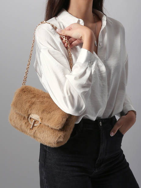 Medium Faux Fur Moon Crossbody Bag Vanessa bruno Beige moon 30V40533 other view 1