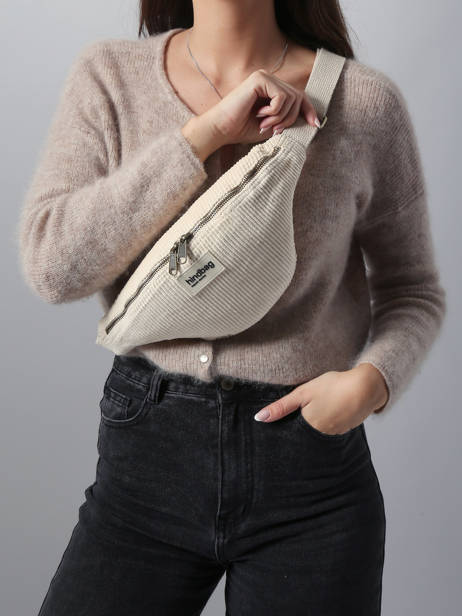 Belt Bag Hindbag Beige velours V other view 1