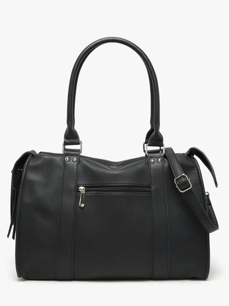 A4 Size Shoulder Bag Grained Miniprix Black grained F8533 other view 3