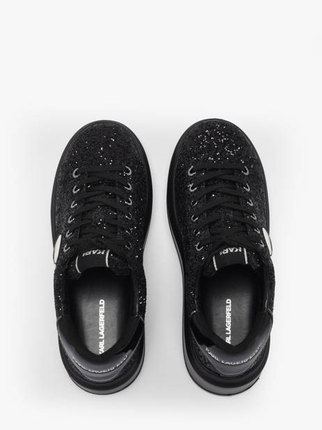 Sneakers In Leather Karl lagerfeld Black women KL63531N other view 3