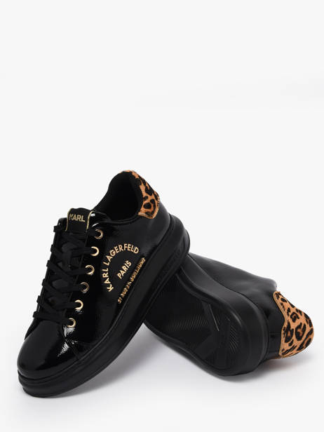 Sneakers In Leather Karl lagerfeld Black women KL62539J other view 2