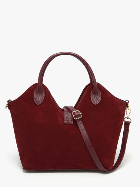 Handbag Velvet Studs Milano Red velvet studs VS25092 other view 4