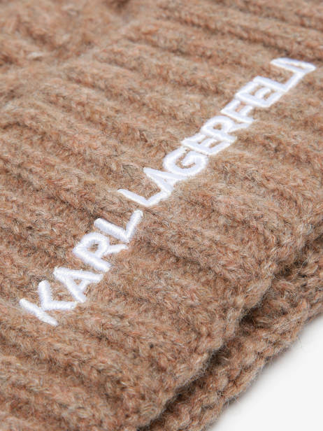Beanie Karl lagerfeld Brown k essential A4W33012 other view 1