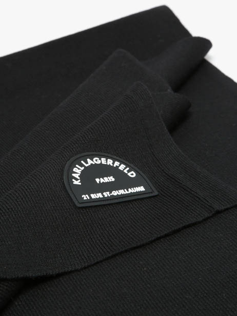 Scarf Rue St Guillaume Karl lagerfeld Black rsg A4W33113 other view 1