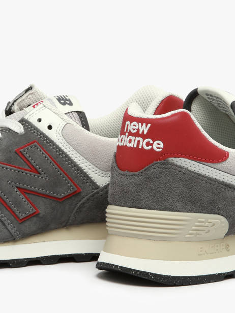 Sneakers 574 In Leather New balance Gray boy U574QGY other view 2