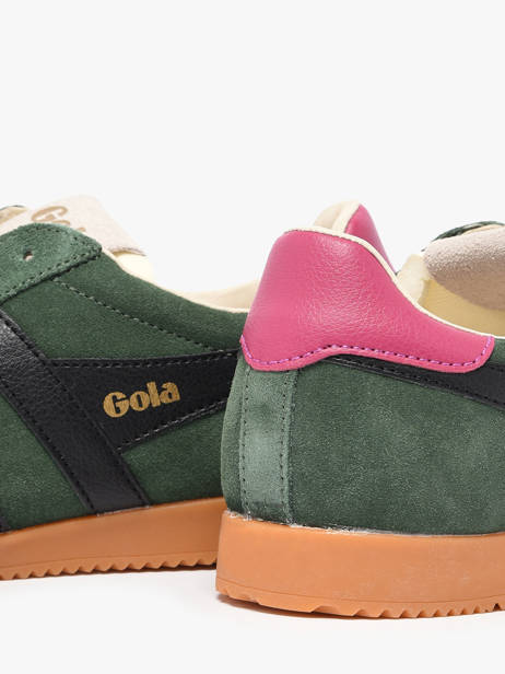 Sneakers Elan In Leather Gola Green women CLB538 other view 2