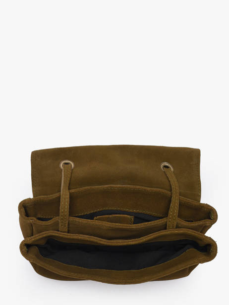 Shoulder Bag Leather Leather Biba Green leather HAZ1L other view 3