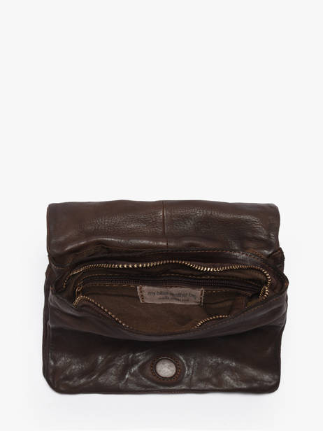 Sac Bandoulière Heritage Cuir Biba Marron heritage BT33 vue secondaire 3